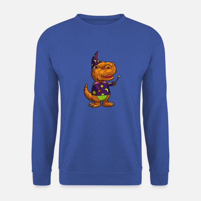 Zauberer und Magier - zaubernder TREX - Unisex Pullover - Royalblau