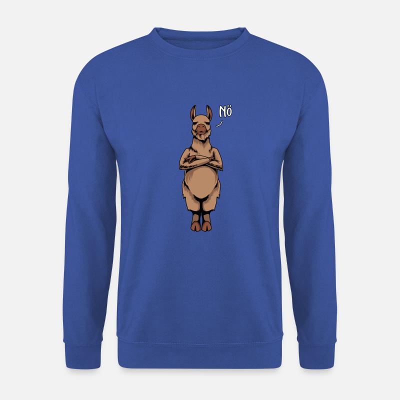 Lama Neinsager - Unisex Pullover - Royalblau