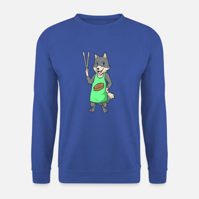 Wolf ist Grillmeister - Unisex Pullover - Royalblau