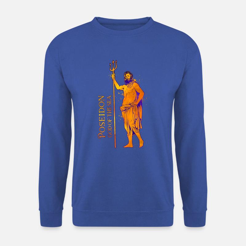 Gott des Meeres - Poseidon - Unisex Pullover - Royalblau