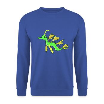 Chevaux à aiguilles kawaii - Sweat-shirt Unisexe - bleu royal - Devant - Alina (178cm) & Michal (187cm)