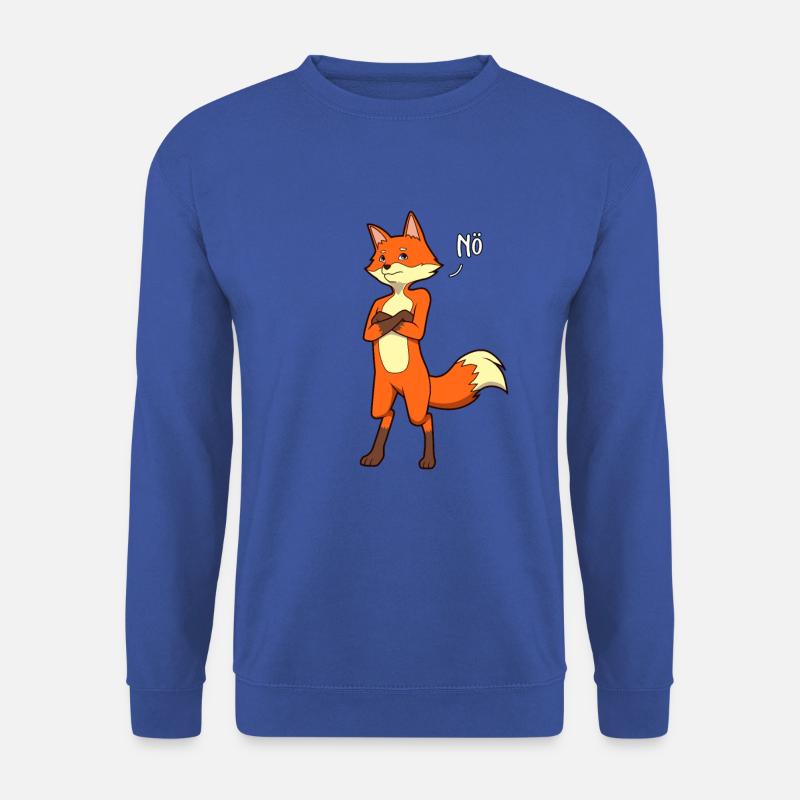 Fuchs Neinsager - Unisex Pullover - Royalblau