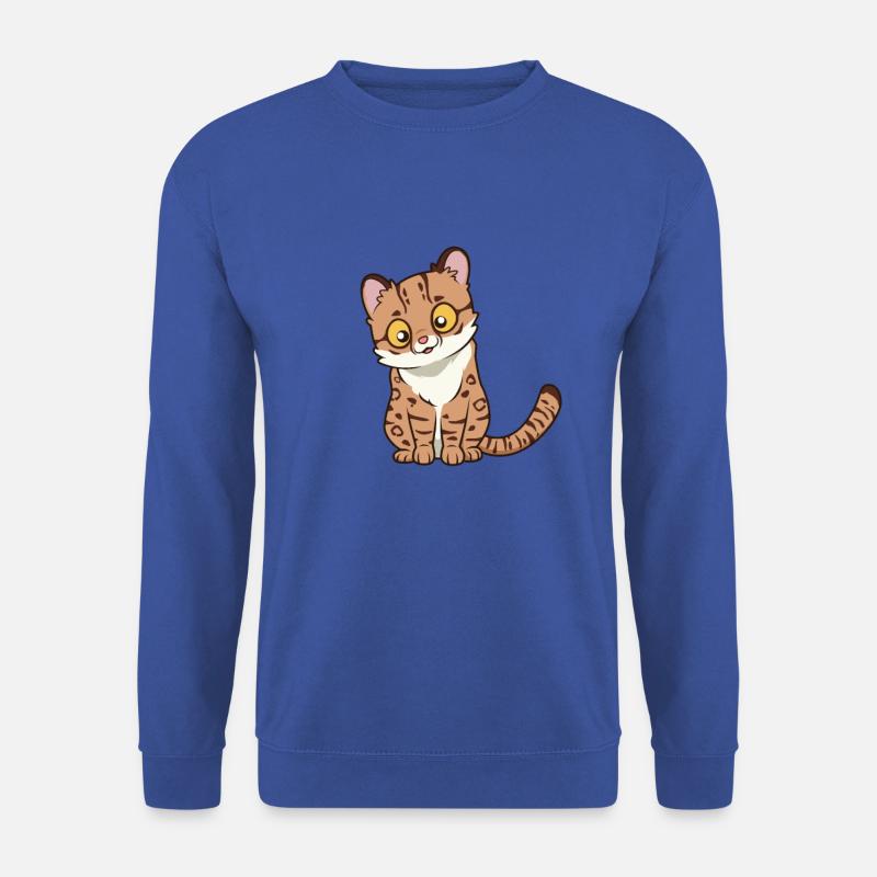 Kawaii Margay - Unisex Pullover - Royalblau
