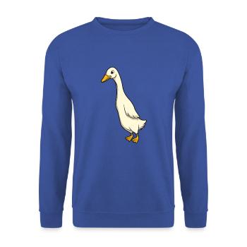 Kawaii Laufente - Unisex Sweatshirt - royal blue - Front - Alina (178cm) & Michal (187cm)