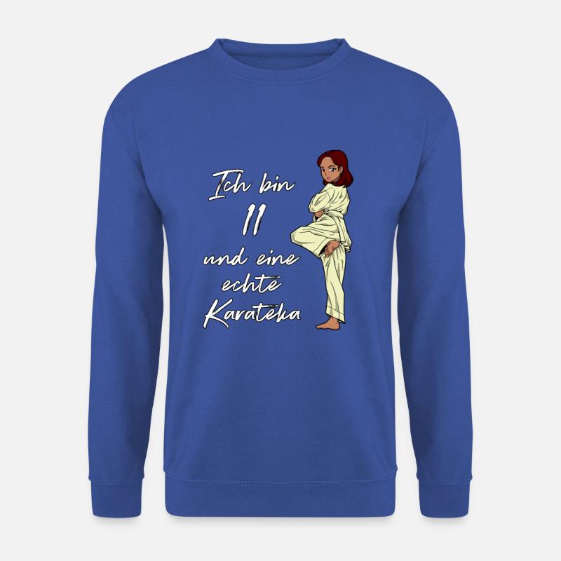 Ich bin 11 - Mädchen Karate - Unisex Pullover - Royalblau