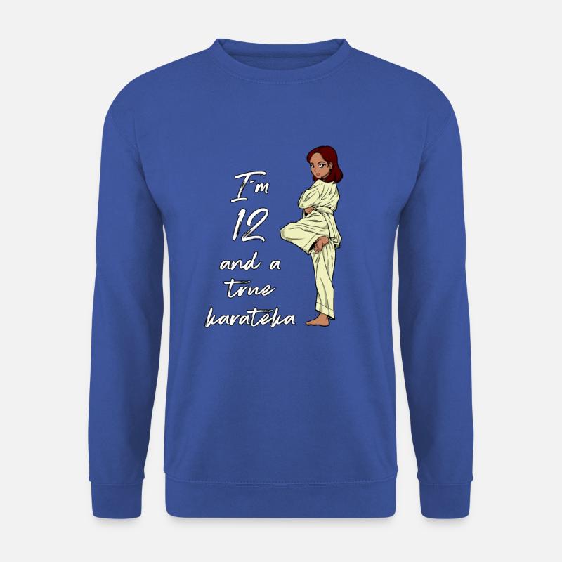 Ich bin 12 - Mädchen Karate - Unisex Pullover - Royalblau