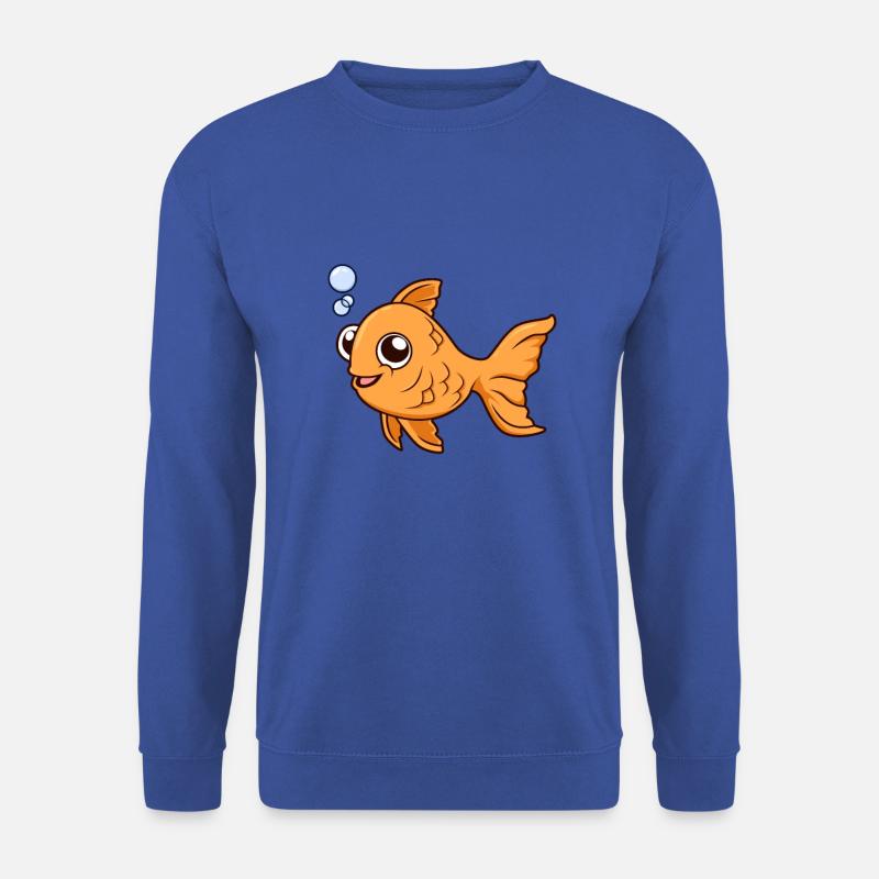 Kawaii Goldfisch - Unisex Pullover - Royalblau