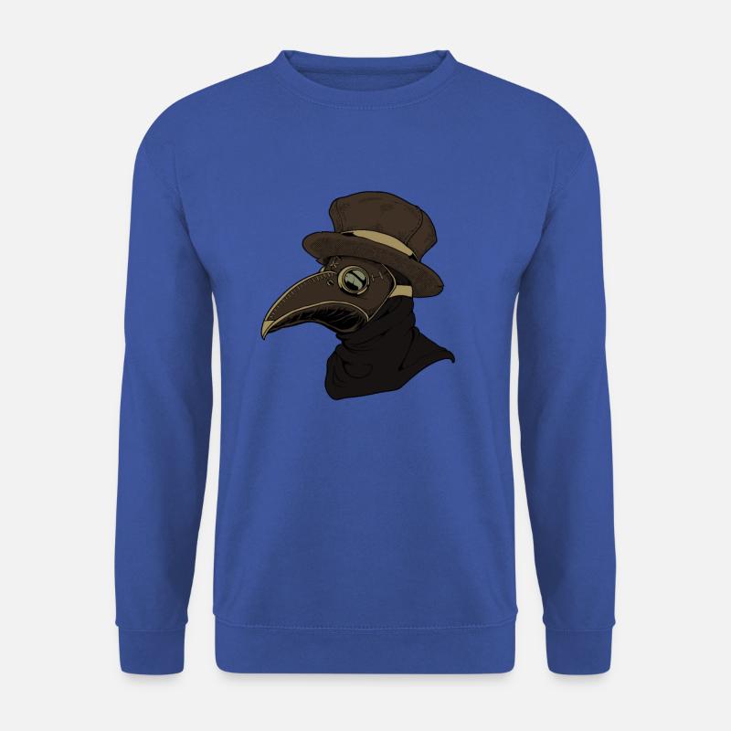 Pest Arzt mit Pestmaske - Zeichnung des Pestdoktor - Unisex Pullover - Royalblau