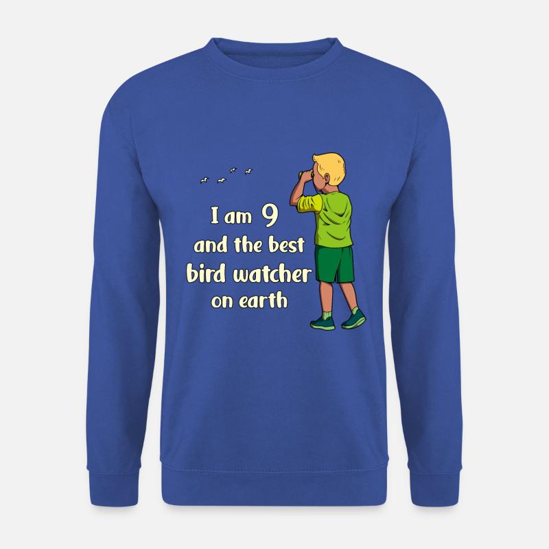 Ich bin 9 - Jungen Vogelbeobachtung - Unisex Pullover - Royalblau