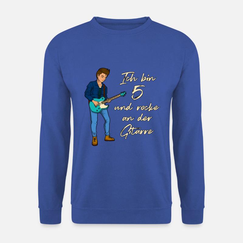 Ich bin 5 - Jungen Gitarrist - Unisex Pullover - Royalblau