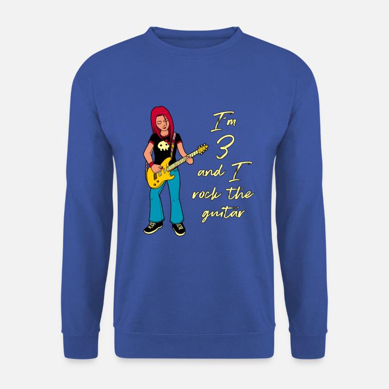 Ich bin 3 - Mädchen Gitarrist - Unisex Pullover - Royalblau