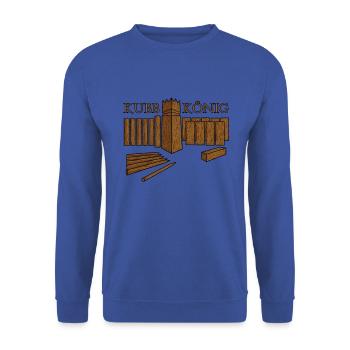 Wikingerschach - KUBB - Unisex Pullover - Royalblau - Vorne - Alina (178cm) & Michal (187cm)