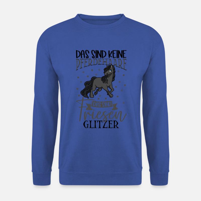 Friesen Glitzer - Das sind keine Pferdehaare - Unisex Pullover - Royalblau