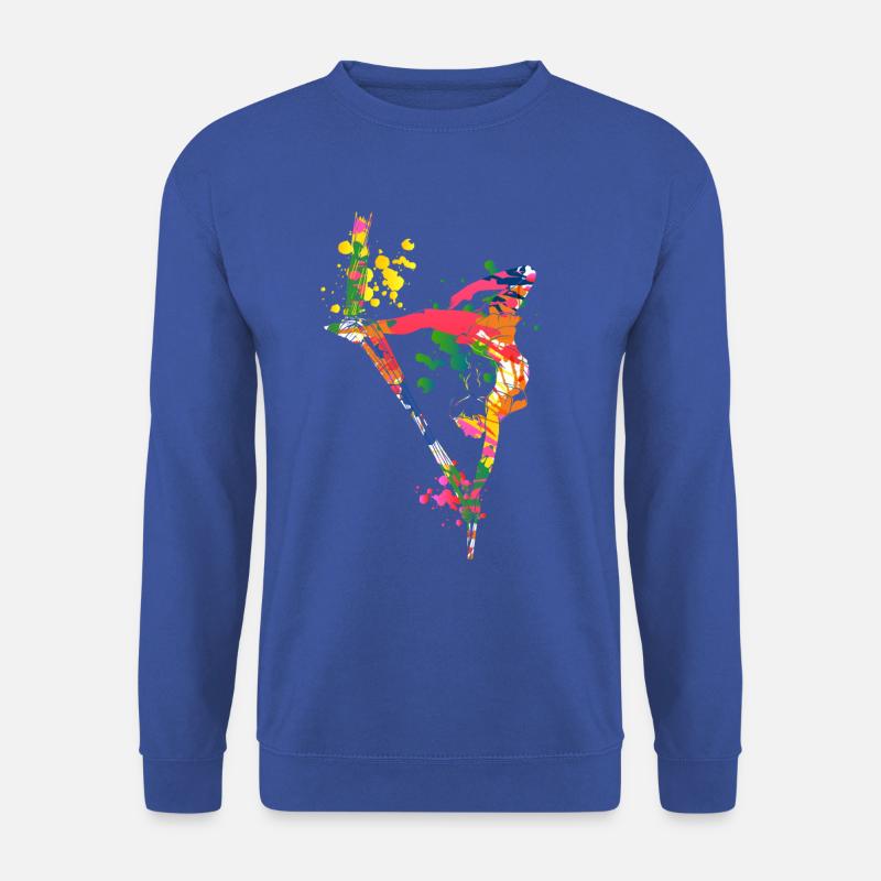 Farbenfrohes Aerial Silks - Unisex Pullover - Royalblau