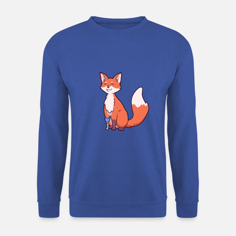 Fuchs mit Beinprothese - Unisex Pullover - Royalblau