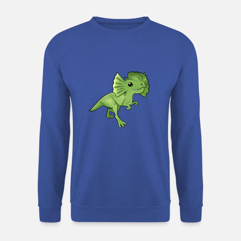 Cartoon Dilophosaurus - Unisex Pullover - Royalblau