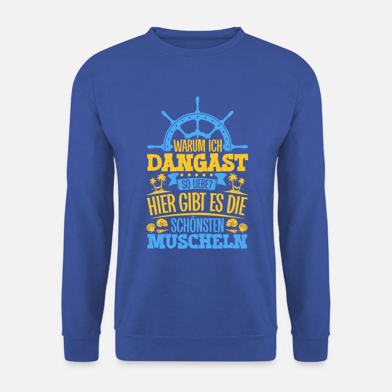Schöne Muscheln - Warum ich Dangast so liebe - Unisex Pullover - Royalblau