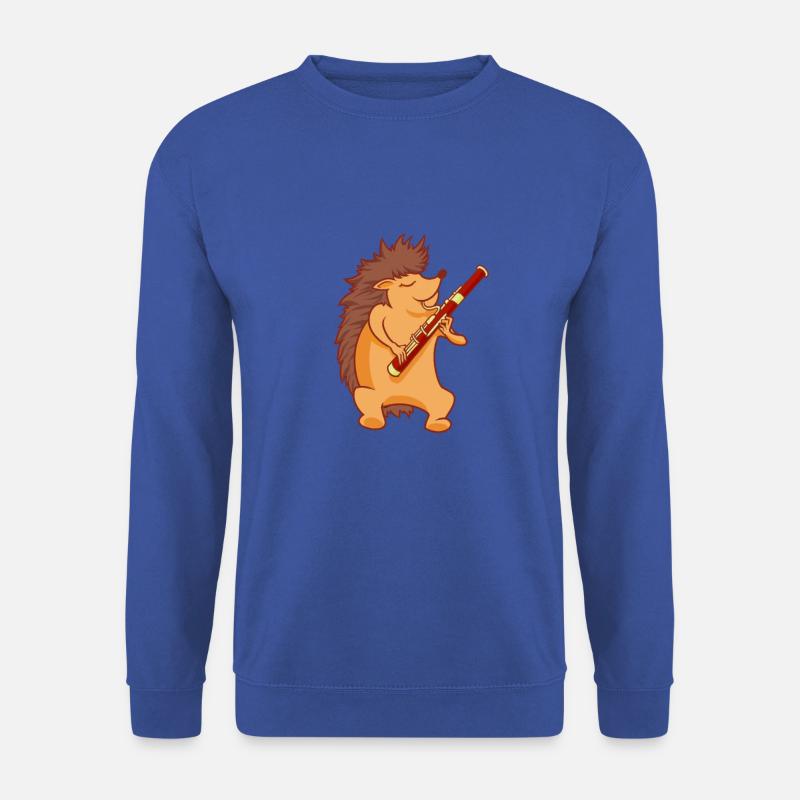 Igel spielt Fagott - Unisex Pullover - Royalblau