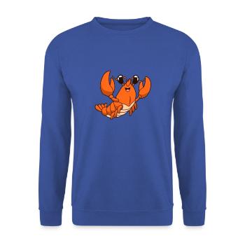 Homard Kawaii - Sweat-shirt Unisexe - bleu royal - Devant - Alina (178cm) & Michal (187cm)