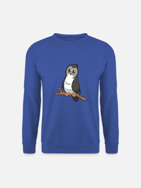 Kawaii Bearded Owl - Unisex Sweatshirt - royal blue