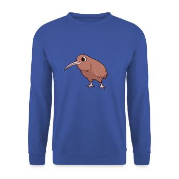 Kawaii Kiwi - Sweat-shirt Unisexe - bleu royal - Devant - Alina (178cm) & Michal (187cm)