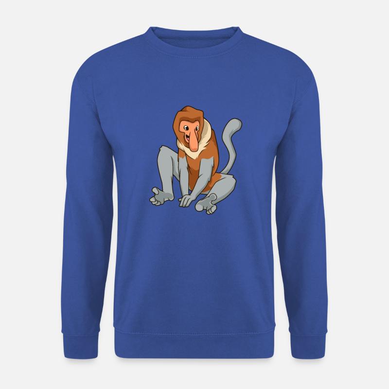 Kawaii Nasenaffe - Unisex Pullover - Royalblau
