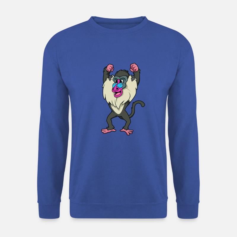 Kawaii Mandrill - Unisex Pullover - Royalblau