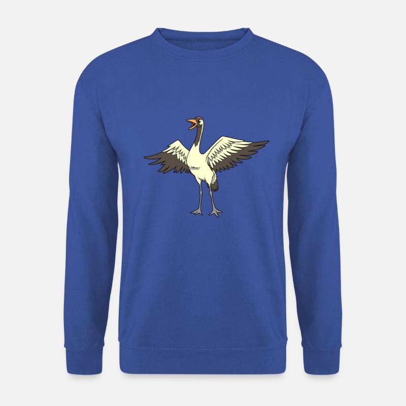 Kawaii Kranich - Unisex Pullover - Royalblau