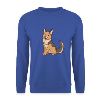 Chacal Kawaii - Sweat-shirt Unisexe - bleu royal - Devant - Alina (178cm) & Michal (187cm)