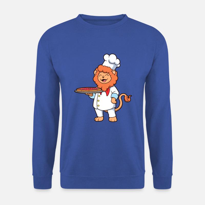 Lion is a pizza maker - Unisex Sweatshirt - royal blue