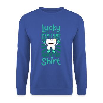 Aventures dentaires - Dentiste - Sweat-shirt Unisexe - bleu royal - Devant - Alina (178cm) & Michal (187cm)