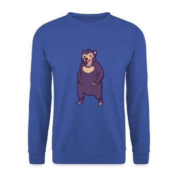 Kawaii sun bear - Unisex Sweatshirt - royal blue - Front - Alina (178cm) & Michal (187cm)