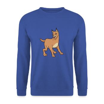 Kawaii caracal - Sweat-shirt Unisexe - bleu royal - Devant - Alina (178cm) & Michal (187cm)