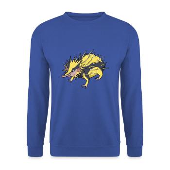 Tenrecs rayés Kawaii - Sweat-shirt Unisexe - bleu royal - Devant - Alina (178cm) & Michal (187cm)
