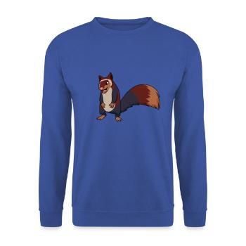 Écureuil géant Kawaii - Sweat-shirt Unisexe - bleu royal - Devant - Alina (178cm) & Michal (187cm)