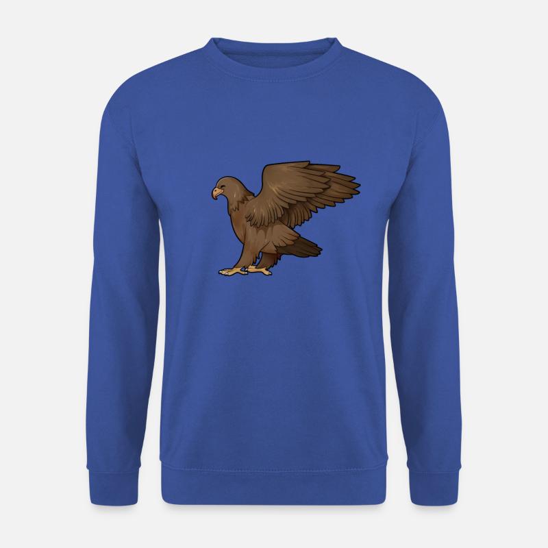 Zeichnung eines Steinadler - Unisex Pullover - Royalblau