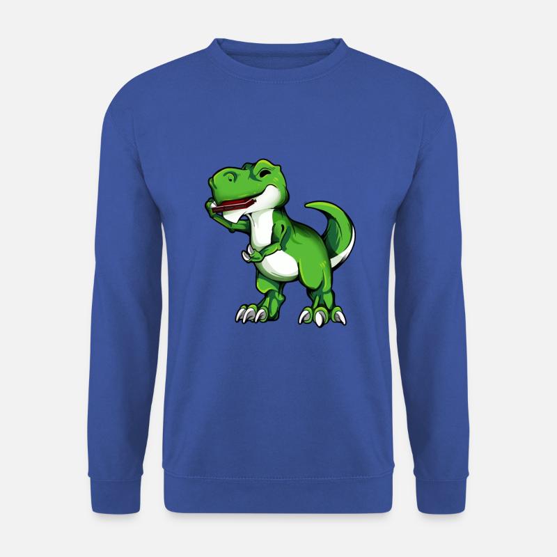 TREX plays the harmonica - Unisex Sweatshirt - royal blue