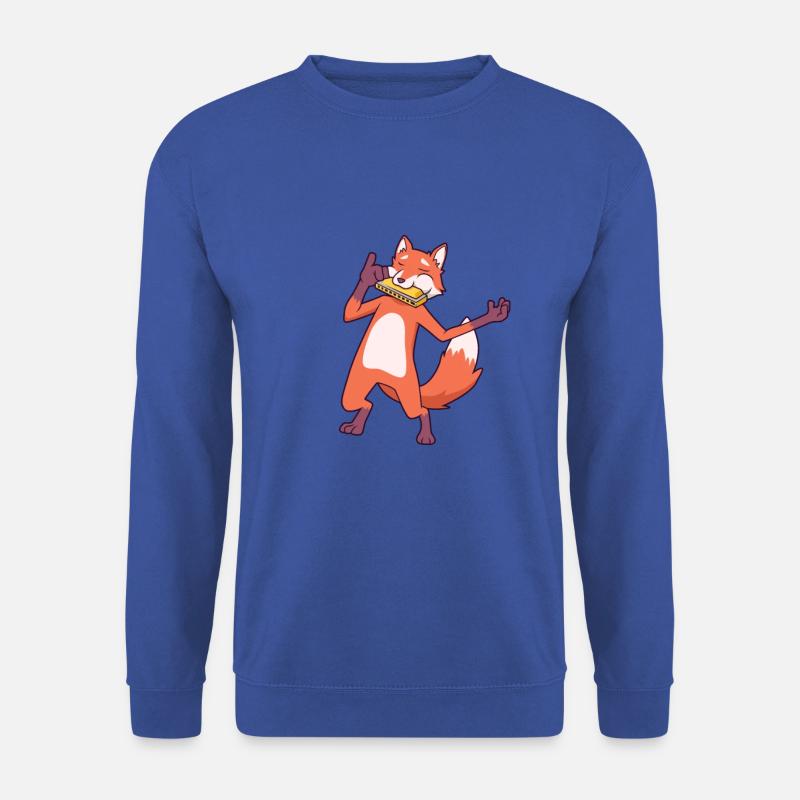 Fox plays harmonica - Unisex Sweatshirt - royal blue