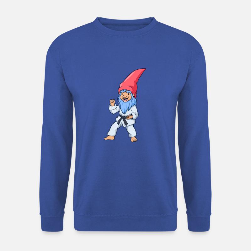 Comic Gartenzwerg macht Judo - Unisex Pullover - Royalblau
