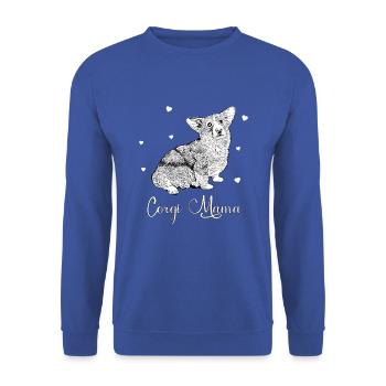 Corgi lover - Corgi Mama - Unisex Sweatshirt - royal blue - Front - Alina (178cm) & Michal (187cm)