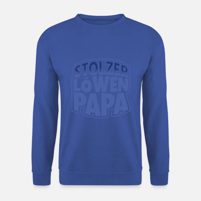 Stolzer Löwenpapa - Unisex Pullover - Royalblau
