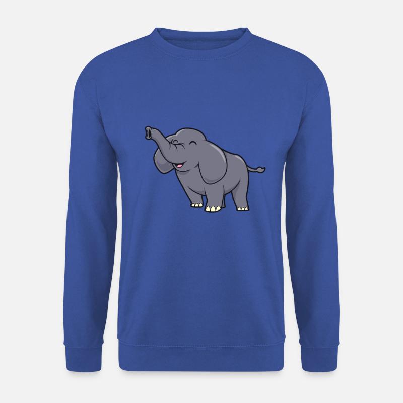 Kawaii Elefant - Unisex Pullover - Royalblau