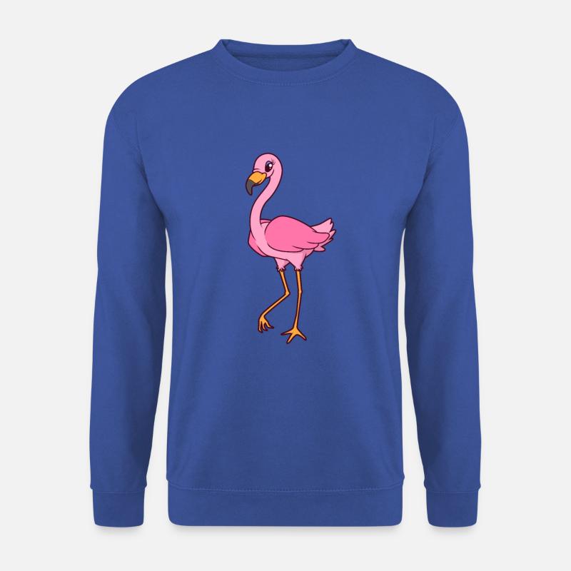 Kawaii Flamingo - Unisex Pullover - Royalblau