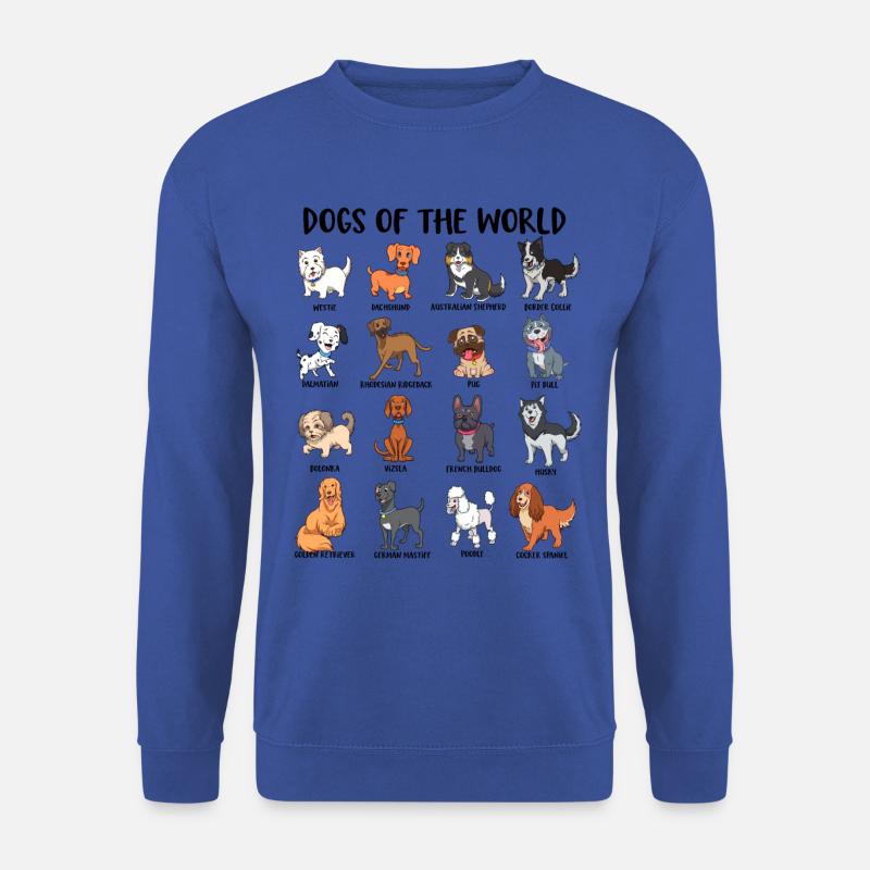 Welt der Hunde - Unisex Pullover - Royalblau