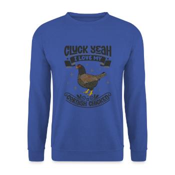 J’adore mon combattant indien - Sweat-shirt Unisexe - bleu royal - Devant - Alina (178cm) & Michal (187cm)