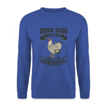 I love my Wyandotte - Unisex Sweatshirt - royal blue - Front - Alina (178cm) & Michal (187cm)