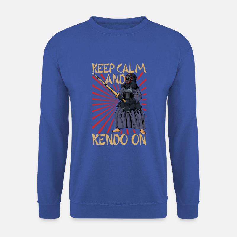 Bleib ruhig - Kendo - Unisex Pullover - Royalblau