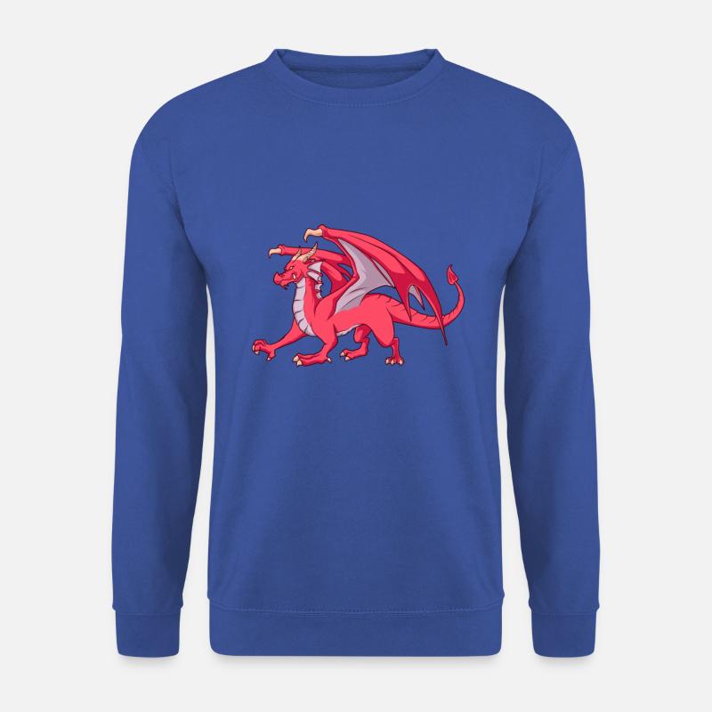Roter Drache - Unisex Pullover - Royalblau