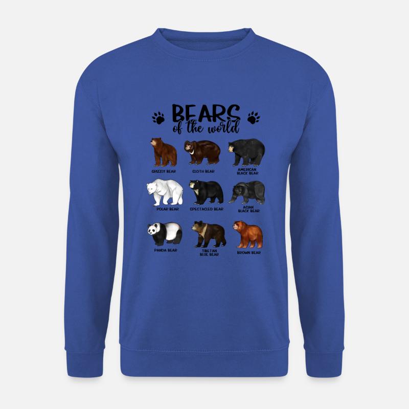 Bären der Welt - Bären - Unisex Pullover - Royalblau