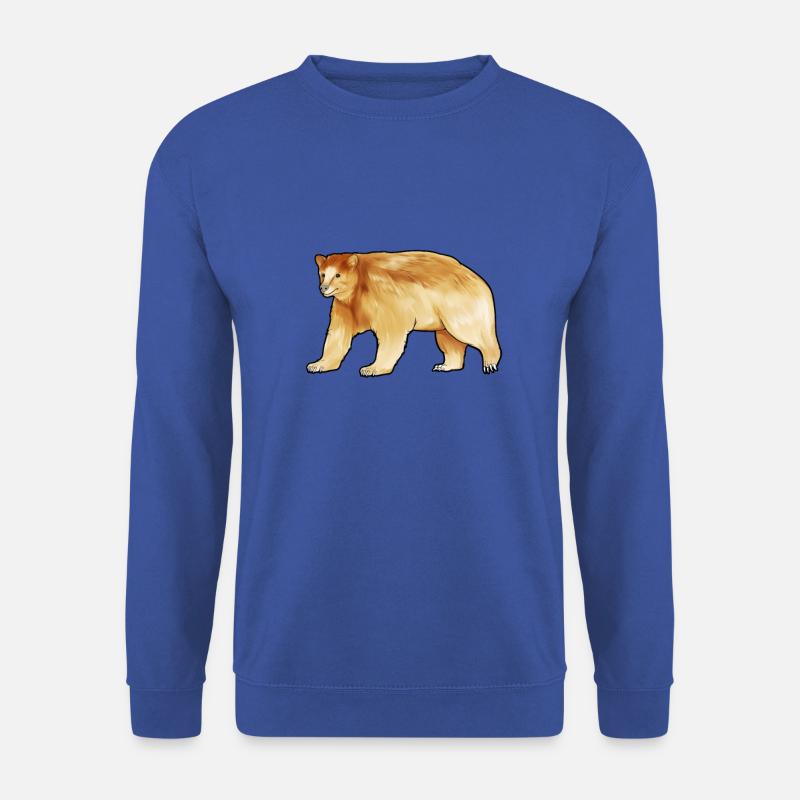 Zeichnung eines Kermodebär - Unisex Pullover - Royalblau